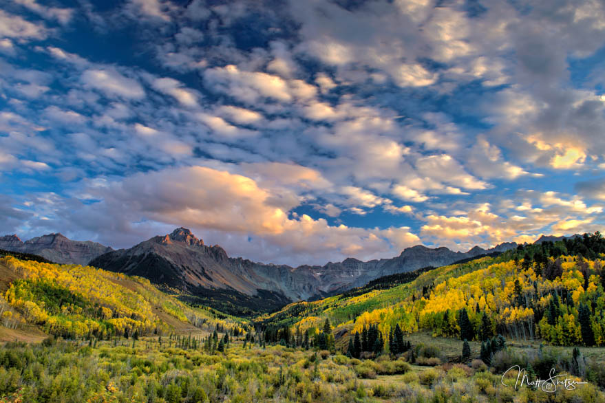 Mount Sneffels With Golden Aspens