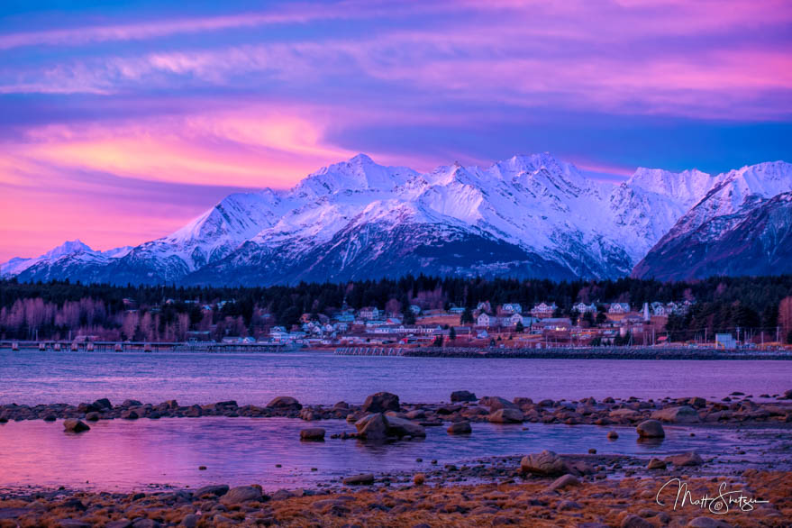 Sunrise Over Fort Seward Haines Alaska