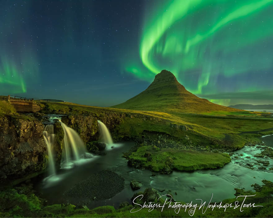 Aurora Borealis over Kirkjufell Iceland