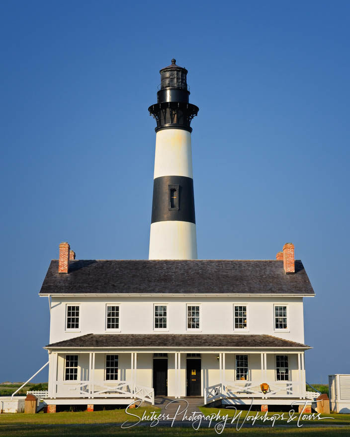 Bodie Lighthouse and the Keepers House