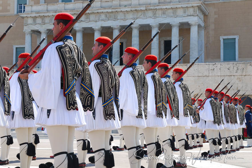 Changing of the guard in Syntagma Square in Athens
