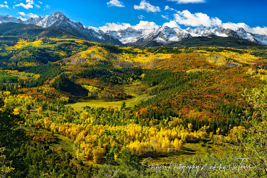 Colorful fall landscape in Colorado
