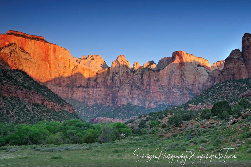 Court of the Patriarch at Sunrise in Zion