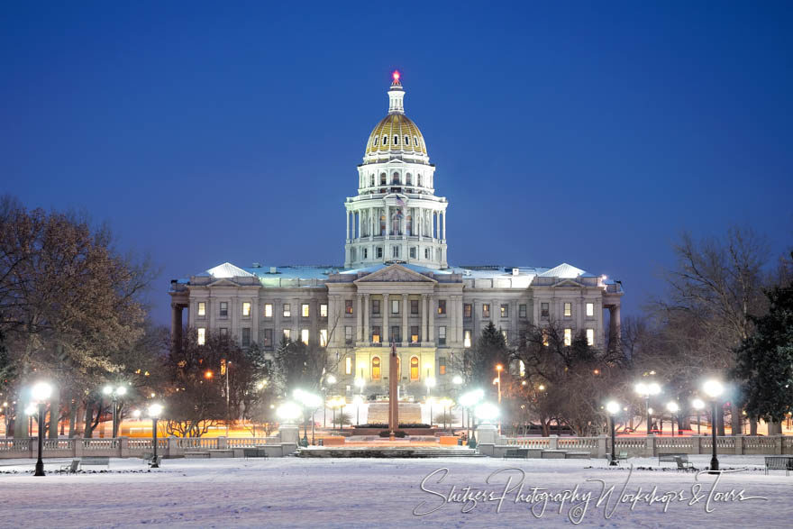 Denver Capitol at night