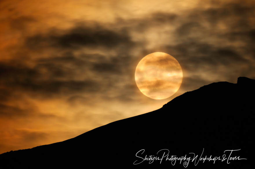 Harvest Moon over the Mountains