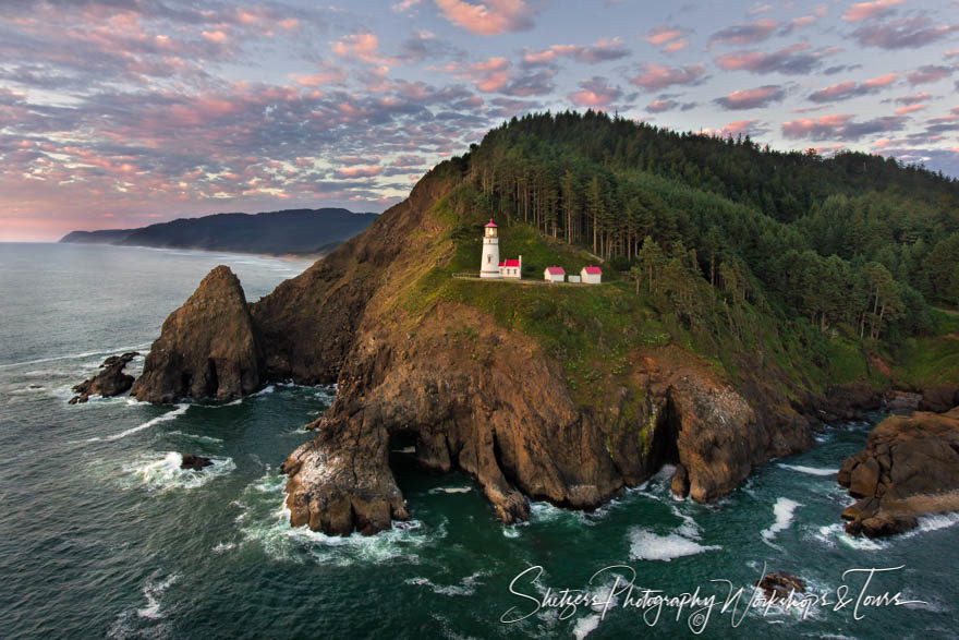 Heceta Head Light at Sunset