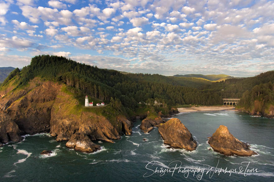 Heceta Head aerial image