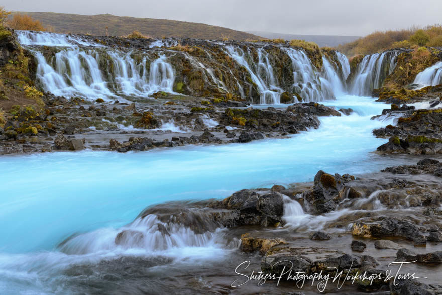 Icelands Blue Waterfall