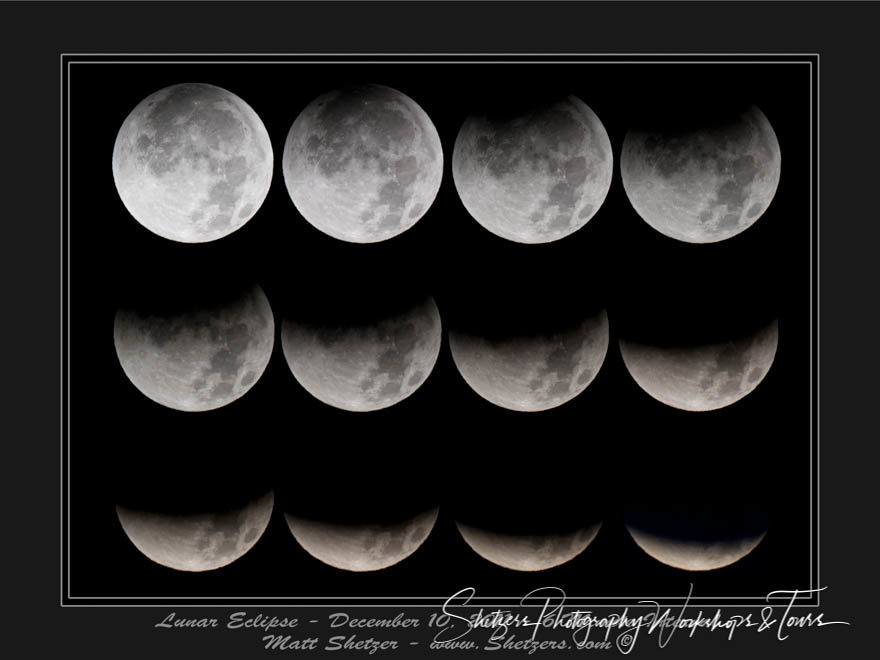 Lunar Eclipse Collage