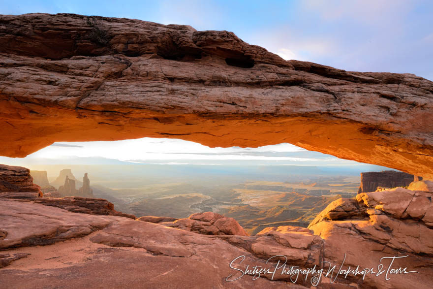 Mesa Arch with Washerwoman Arch in Canyonlands