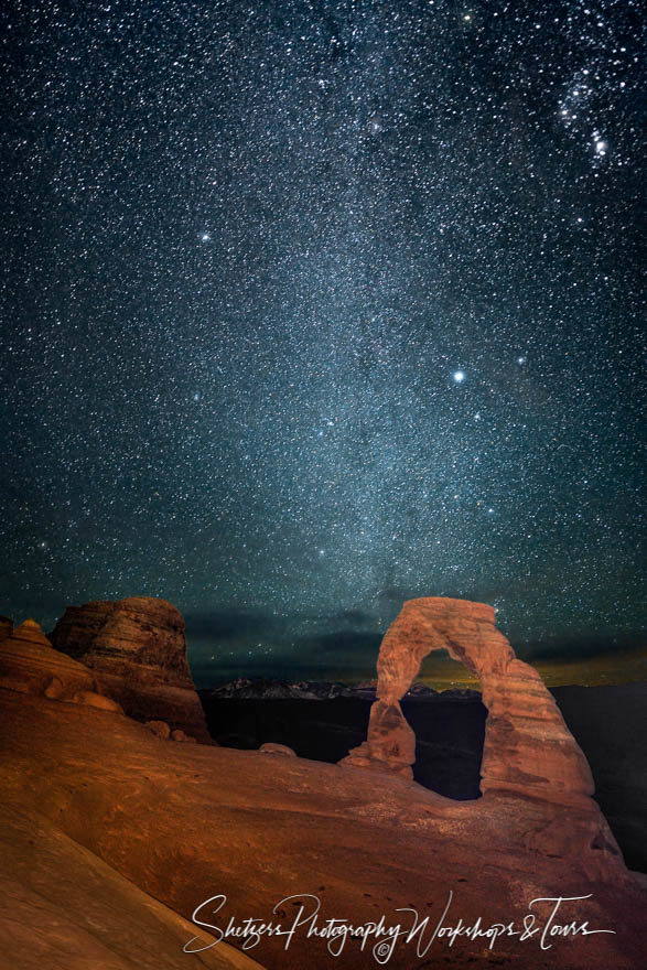 Milky Way of Delicate Arch in Moab Utah