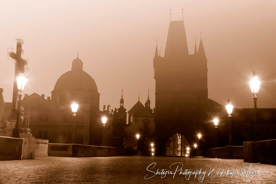 Morning on the Charles Bridge in Prague Czech Republic 20060810 092545