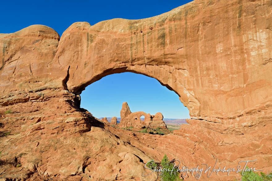 North Window and Turrant Arch in Arches National Park