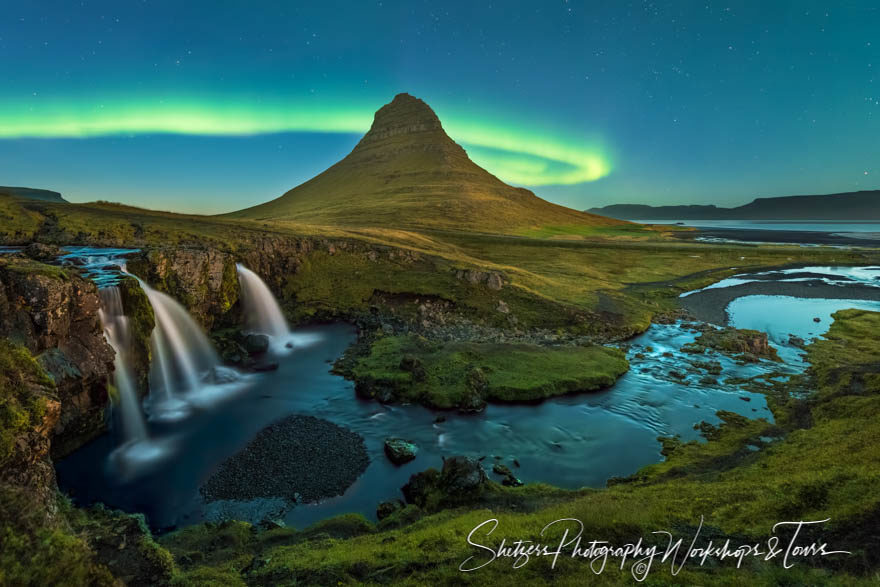 Northern Lights over Kirkjufell Iceland