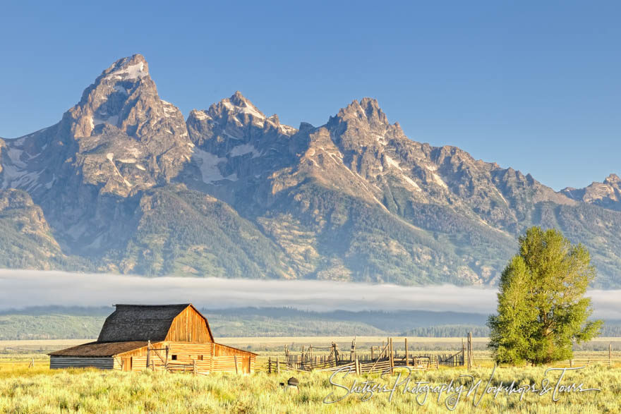 Old Mormon Row barn of the Grand Teton National Park