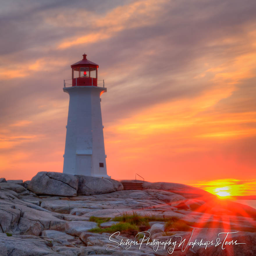 Peggys Point Light of Nova Scotia
