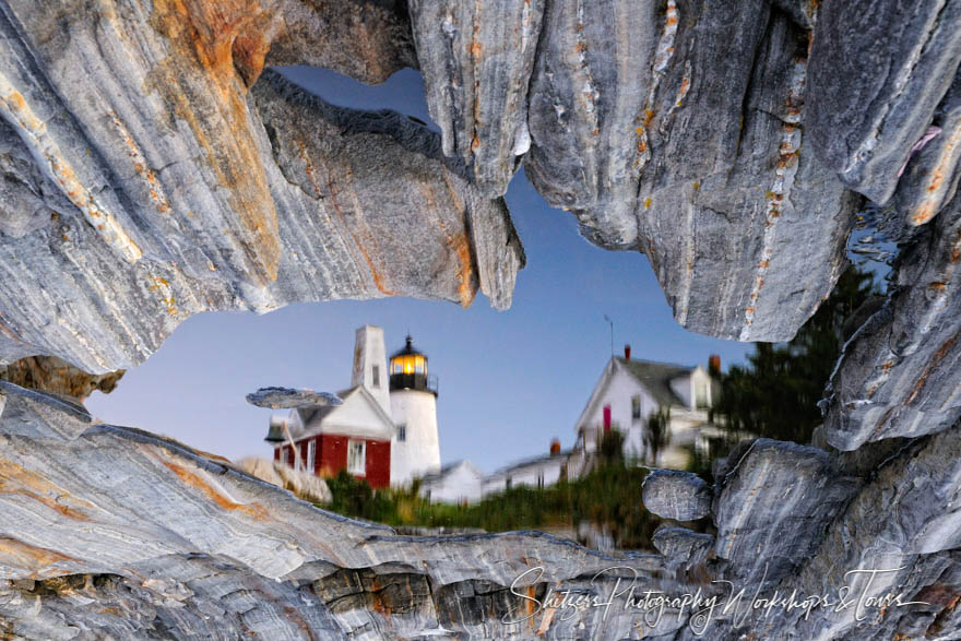 Pemaquid Point Light reflection in a puddle 20110826 192855