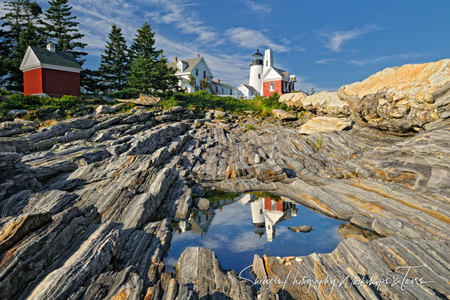 Pemaquid Point Lighthouse and reflection