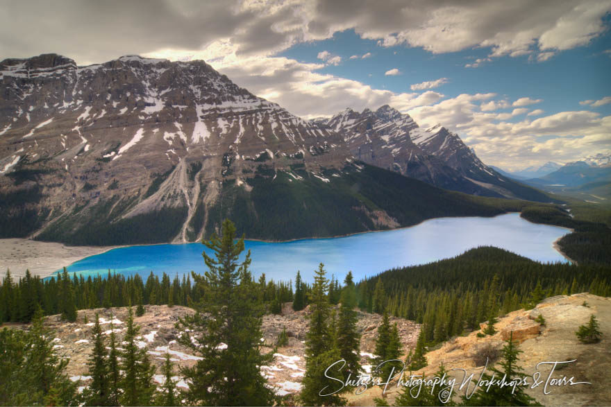 Peyto Lake in Banff National Park Canada