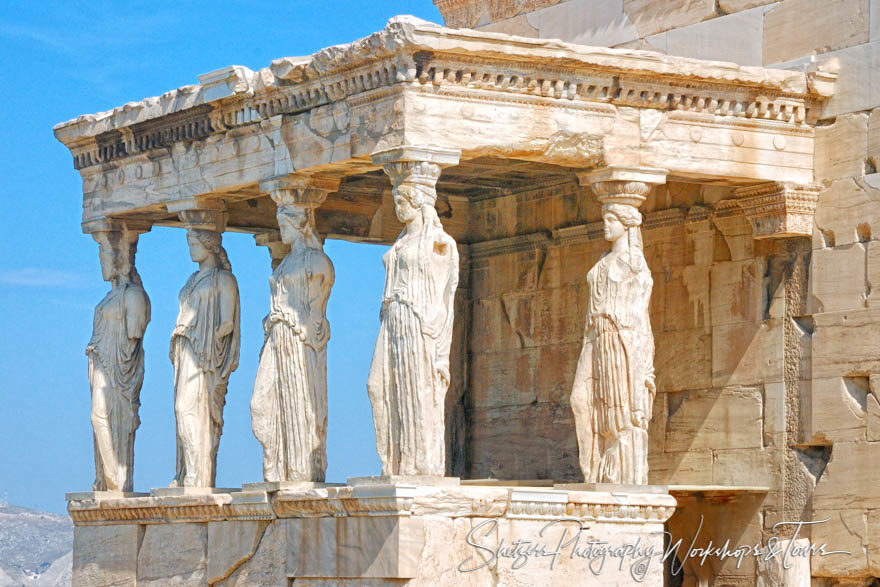 Porch of the Caryatids in Greece