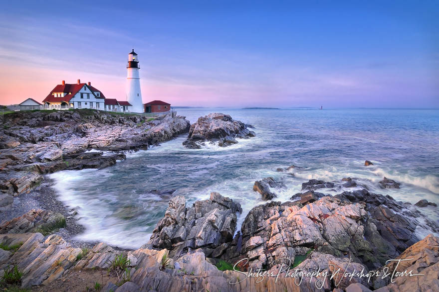 Portland Head Light with breaking waves 20110530 195913