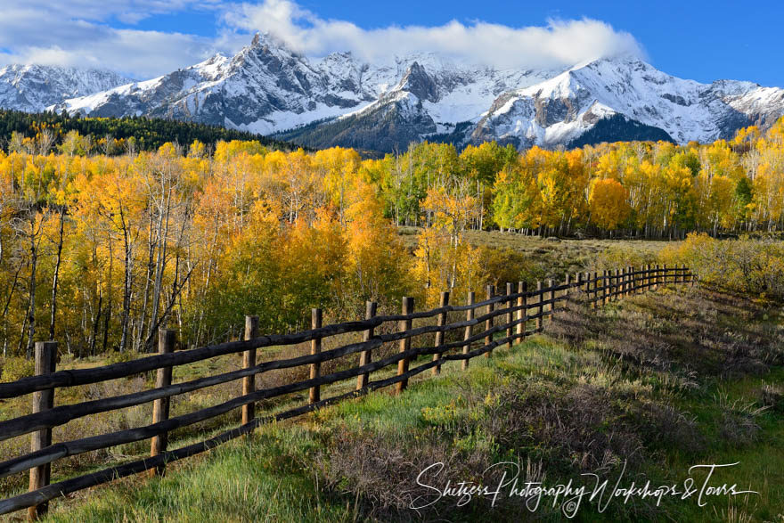 Rail Fence and Mount Sneffels