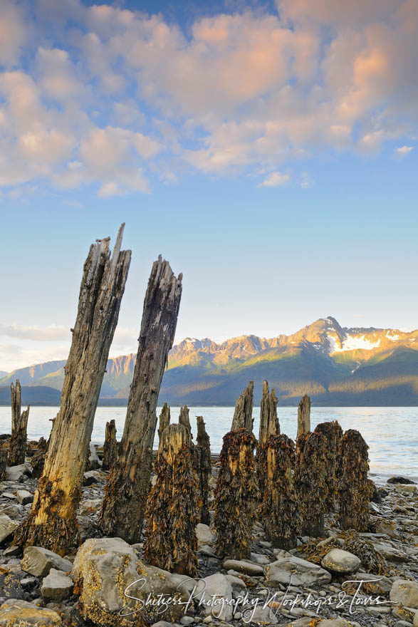 Ruins in Resurrection Bay of Seward Alaska