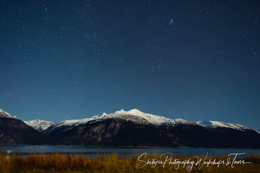 Scenic photo of stars and mountainside 20131109 203017