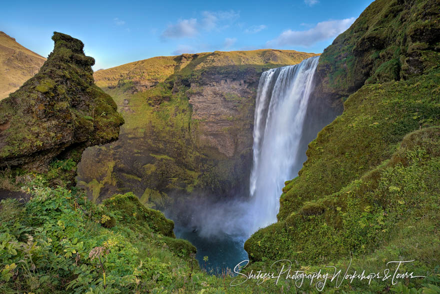 Skógafoss waterfall in Iceland from above 20160905 020122