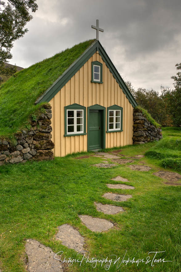 Sod Roof Church in Iceland