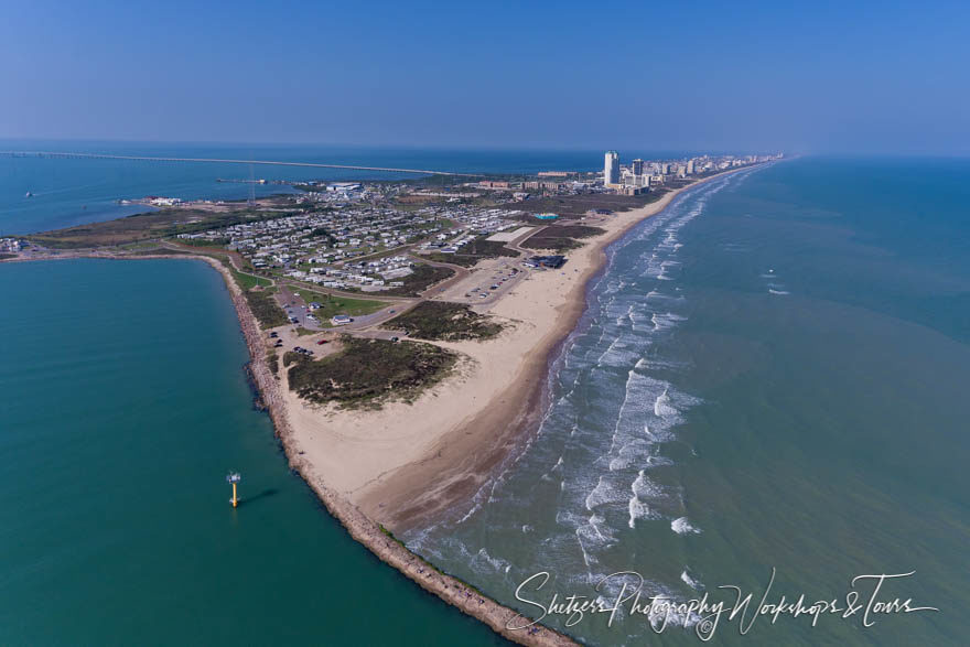 South Padre Island from the Air - Shetzers Photography