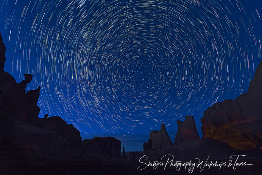 Star Trails in Arches National Park