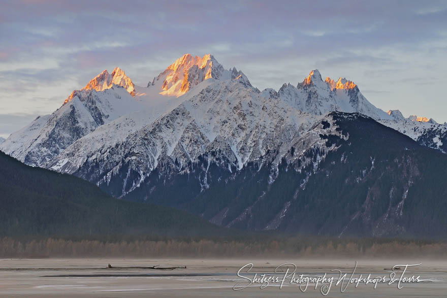 Sunrise on Cathedral Peaks Haines Alaska 20101122 112916