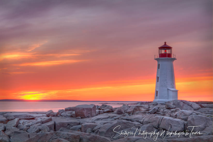 Sunset Over Ocean at Peggys Cove Canada 20110611 200022