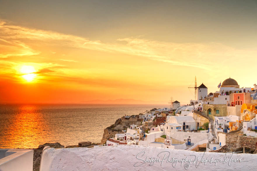 Sunset Over Santorini