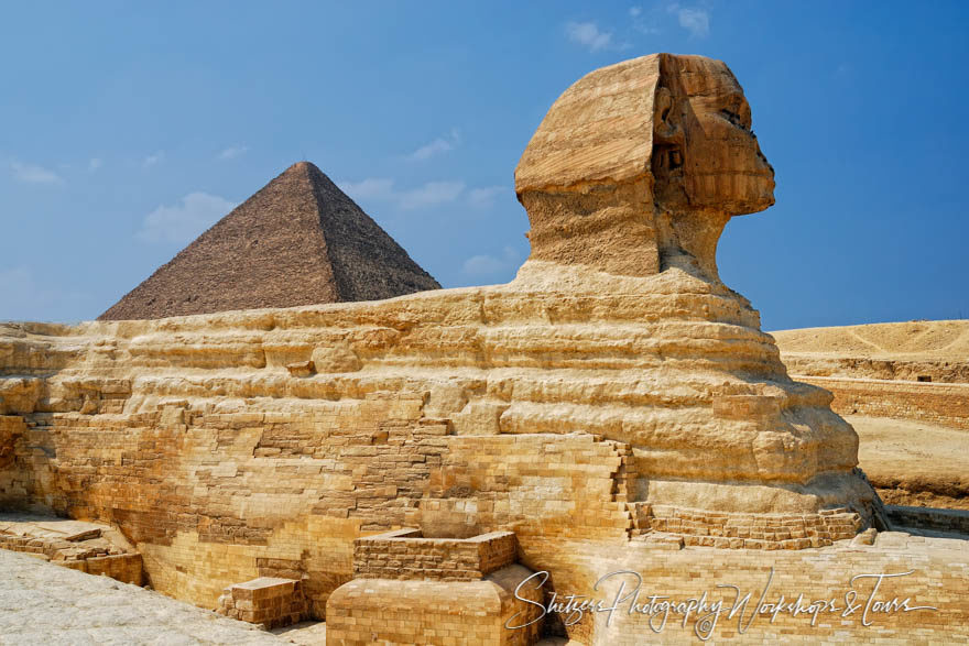 The Sphinx and Great Pyramid of Khufu