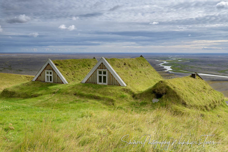 Turf Roofed Farmhouse in Iceland