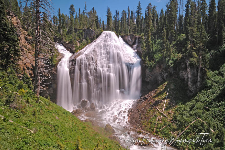 Union Falls in Yellowstone National Park