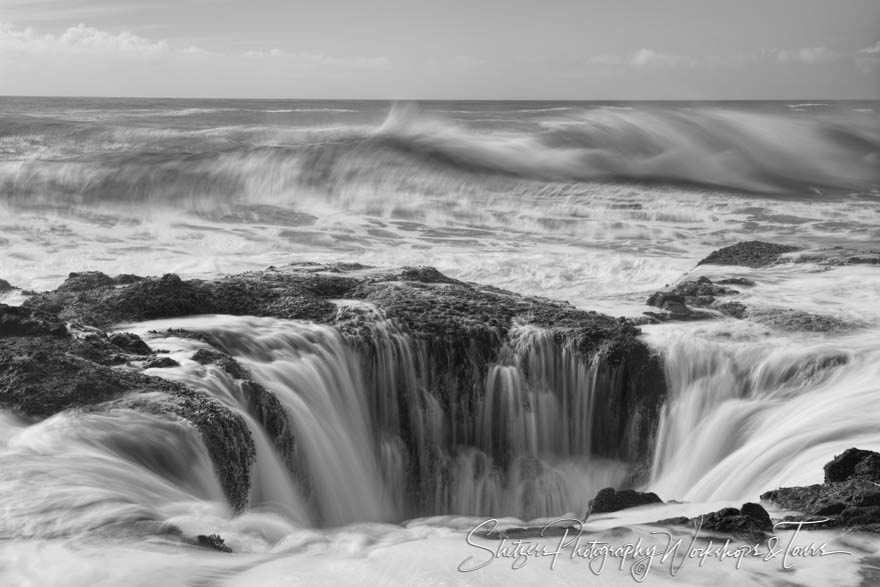 Thors Well Oregon Black and White