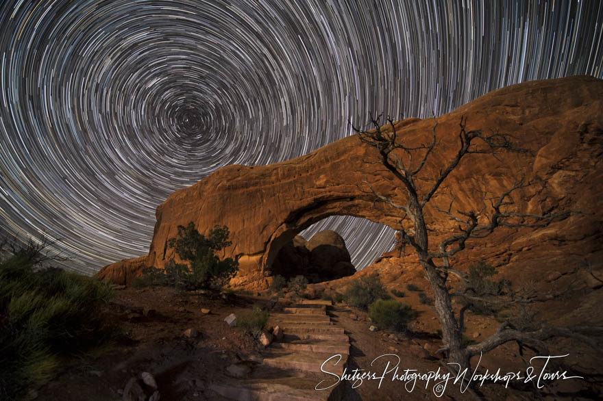 Stars over Arches Windows