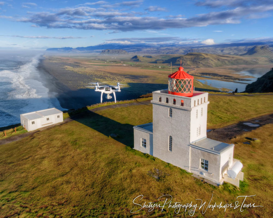 F Dyrhólaey Lighthouse Photo With Drone