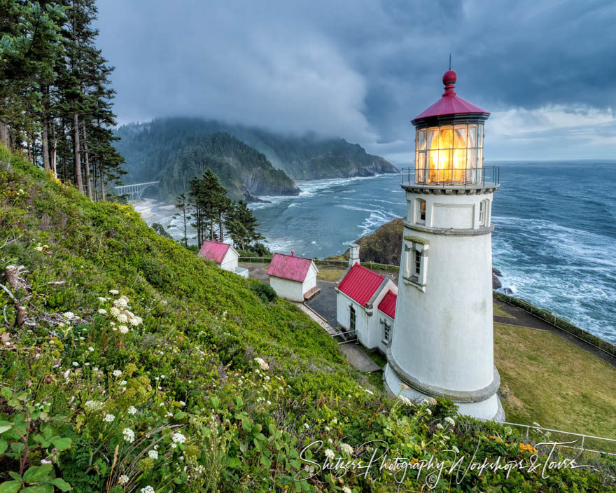 A light above the water