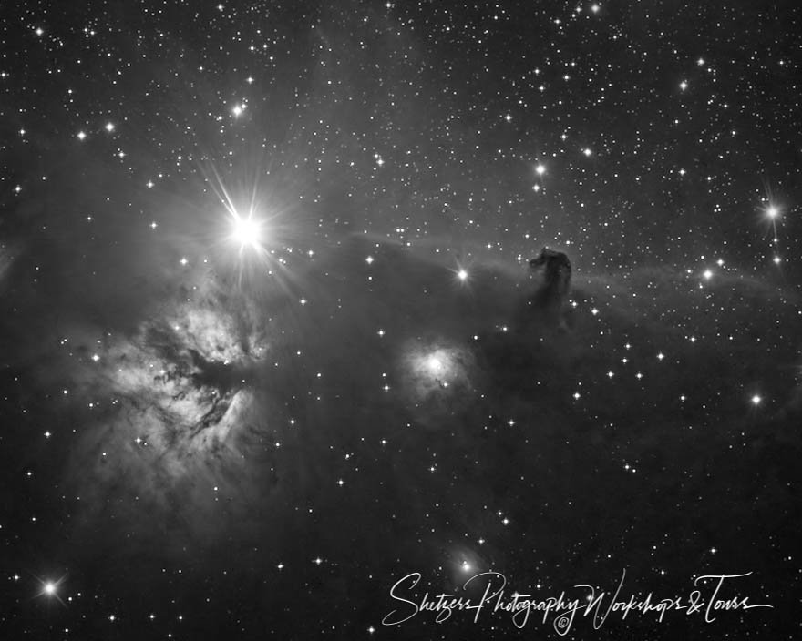 Horsehead Nebula in Black and White 20190222 110523