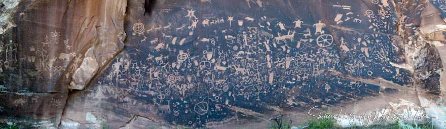 Newspaper Rock Hieroglyphics