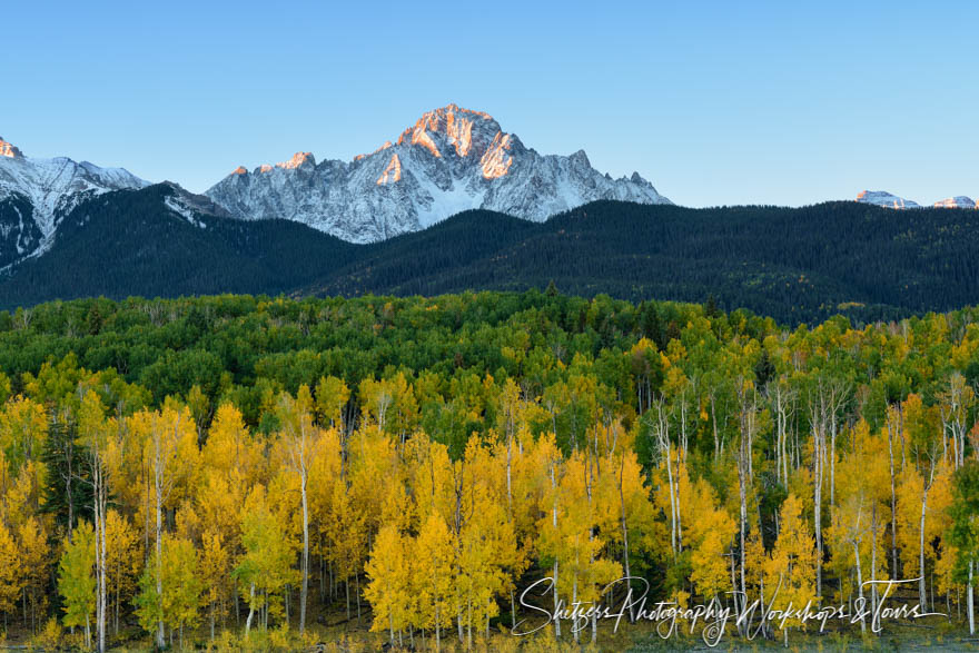 Colorados Mount Sneffels with fall colors