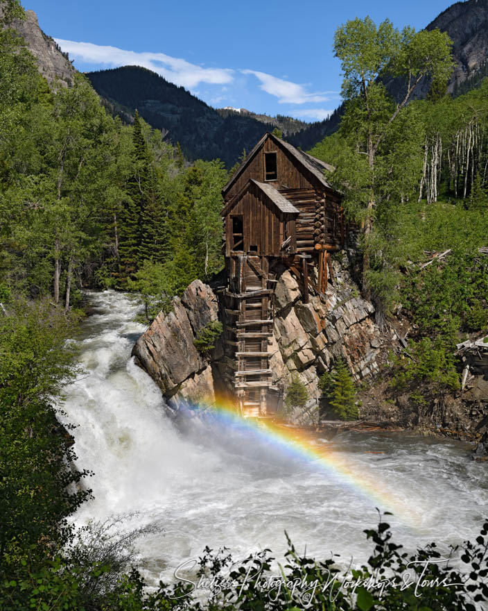 Rainbow at Crystal Mill in Colorado