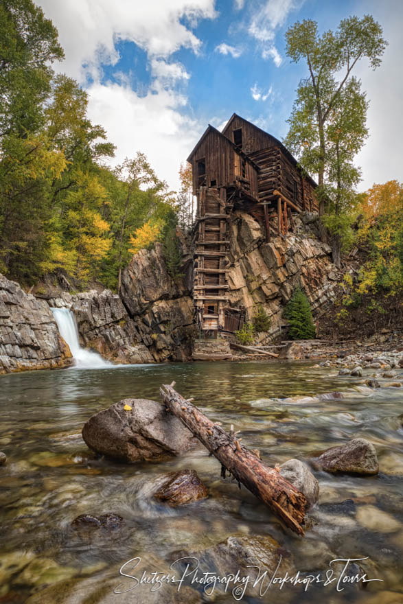 Colorado Crystal Mill Photographed From Below