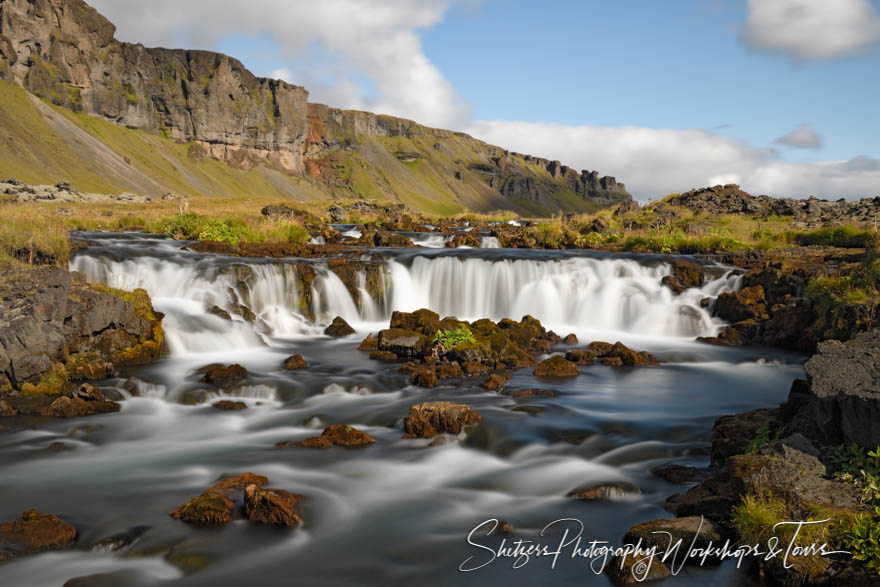 Waterfalls With No Name in Iceland
