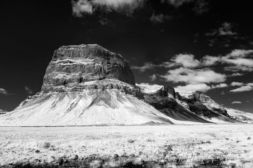 Infrared Nameless Iceland Mountain
