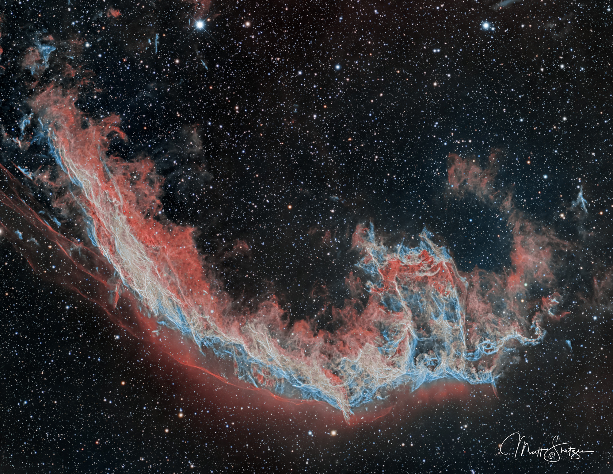 Veil Nebula NGC 6960 Shetzers Photography